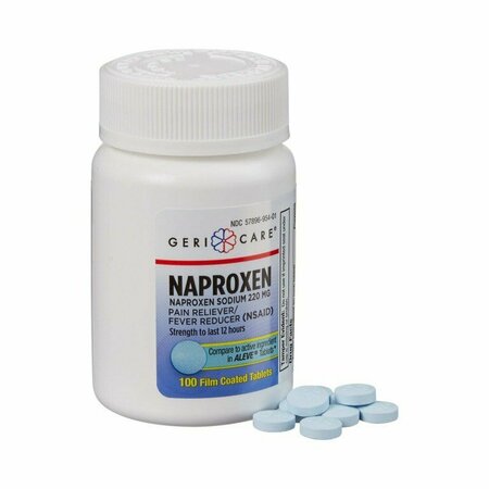 MCKESSON Geri-Care Naproxen Sodium Pain Relief Tablets, 220mg, 100/Bottle, 100PK 951-01-GCP